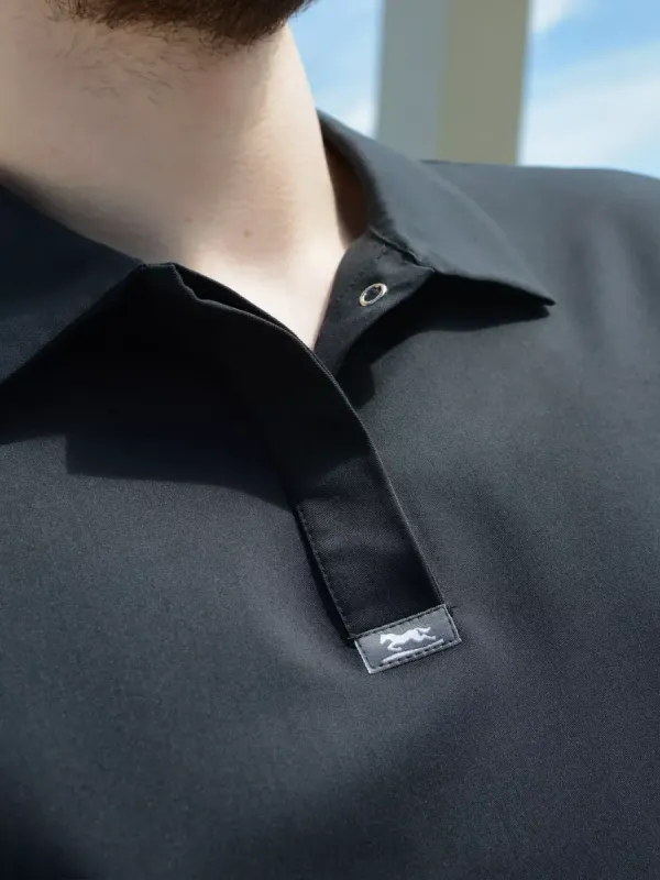 Матео мужское медицинское поло колір чорний