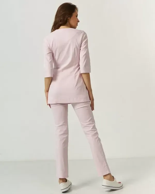 Медичний костюм жіночий Шанхай колір пудровий