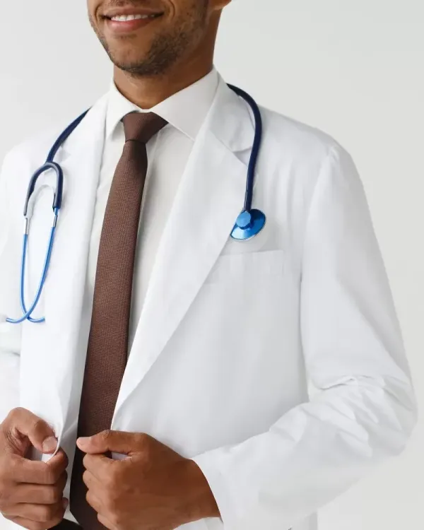 Халат медичний чоловічий Київ  колір білий