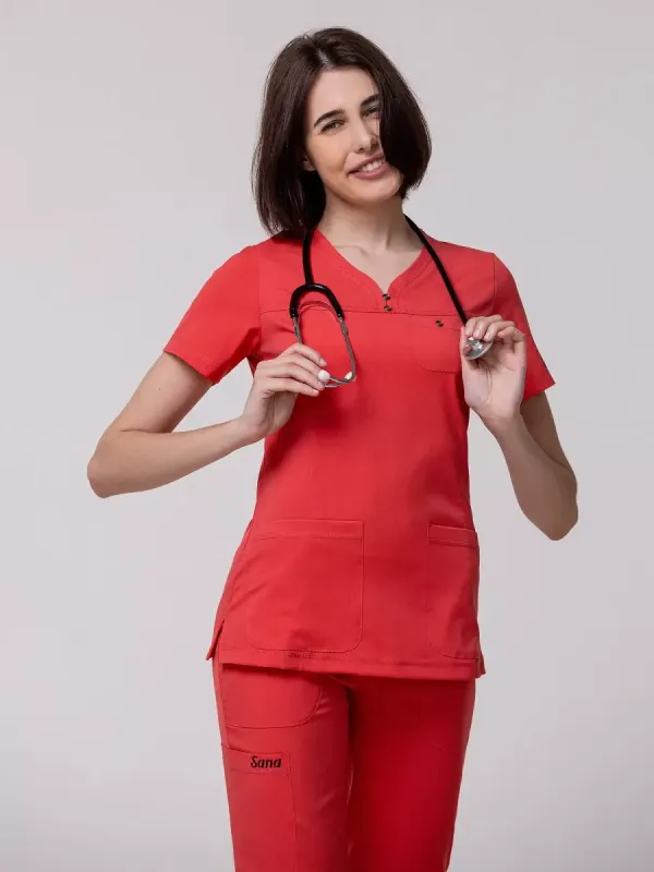 Тоні  Медичний Костюм колір Кораловий 6415