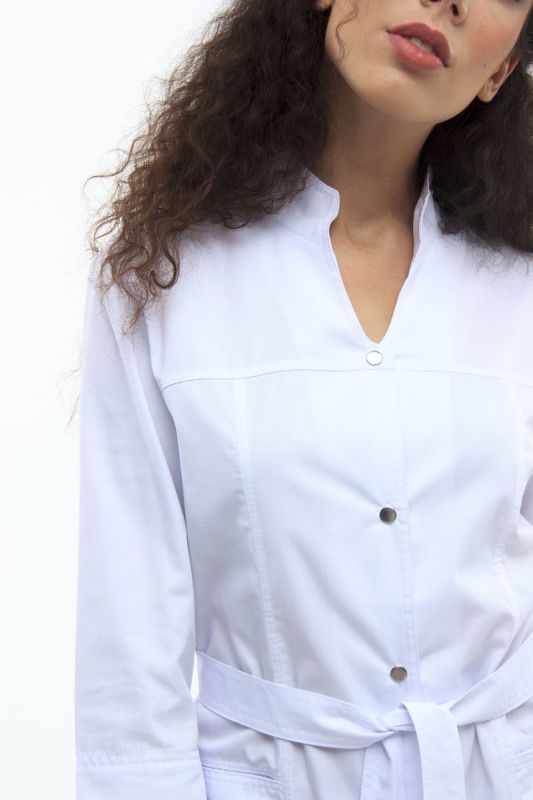 Медичний халат 102  колір білий