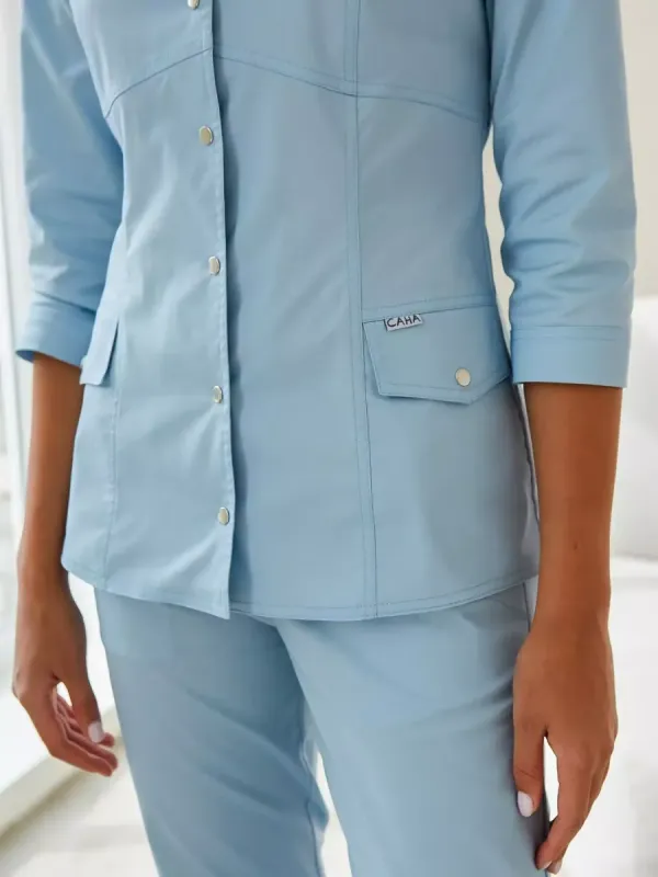 Ясмін  Медичний Костюм колір блакитний