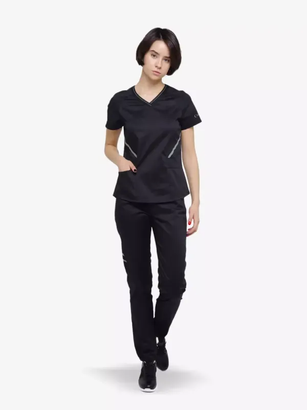 Анатомія Грей Жіночий Медичний Костюм чорний