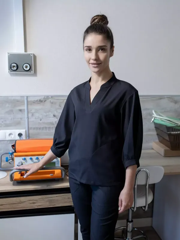 Шайні Жіноча Медична блузка