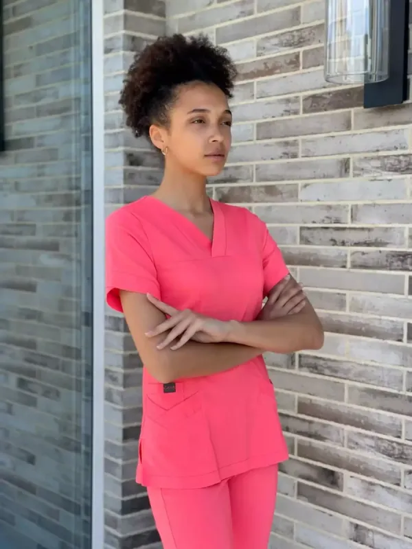 Ластик Медичний Костюм колір корал малина