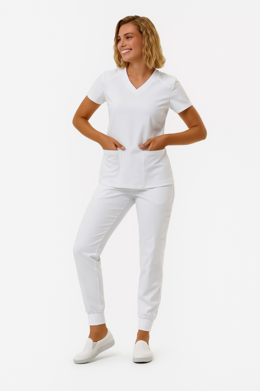 Шеллі  Медичний Костюм білого кольору