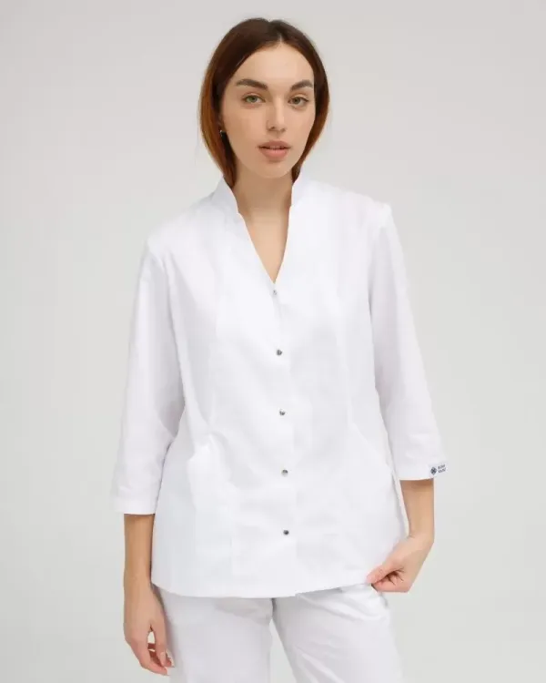 Медичний костюм жіночий Елізабет колір білий