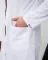 Халат медичний чоловічий Амстердам колір білий-сірий