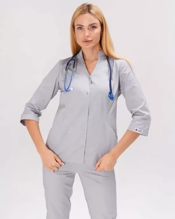 Медичний костюм жіночий Елізабет колір сірий