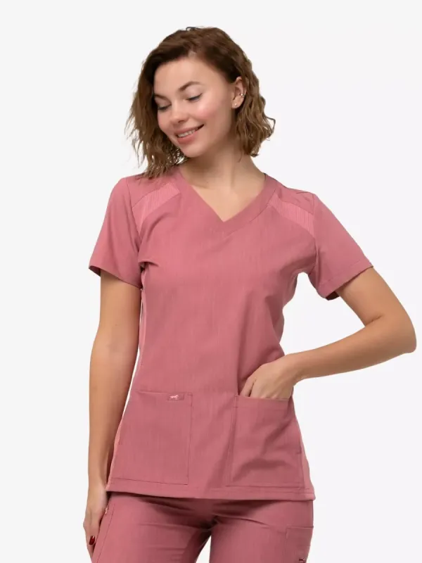 Шеллі  Медичний Костюм колір коралова пудра